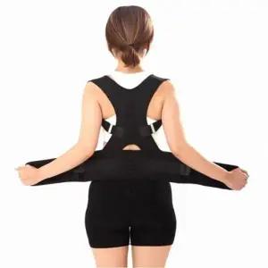 거북목 등 보호대 허리 자세유지 밴드 찍찍이 스트랩