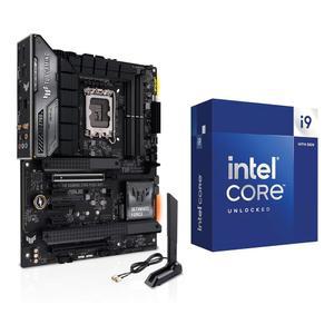 마이크로 센터 CPU 마더보드 콤보 - 인텔 i9-14900K 14세대 24코어 LGA 1700 데스크톱 프로세서 번들, TUF 게이밍 Z790-플러스 WiFi 게이밍 마더보드 포함