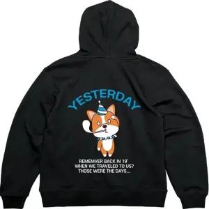 기모후드티 뒷면 YESTERDAY 어제그림 다양한색상 전사이즈 (WFKKBIM)