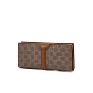 갤러리아 DCWA6E802W2 닥스 세인트바넷 브라운 DD패턴 슬림 2단 장지갑