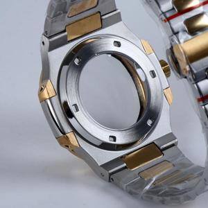 세이코 NH35 NH38용 39mm 시계 케이스 액세서리, 사파이어 크리스탈 로즈 실버 블랙 스트랩, 29.7mm 30.5mm