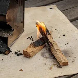 [골드스마일]캠핑용 난로 방염 시트 내열 방화포 화로대