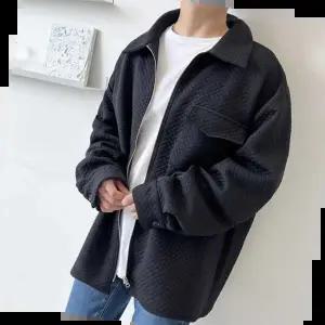 남자빅사이즈자켓 빅사이즈 오버핏 퀄팅패턴 집업 포켓 자켓 가을겨울