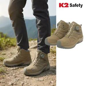 K2 세이프티 K2-120TN 컴포짓 토캡 보아핏 시스템 미끄럼방지 절연 6인치 안전화