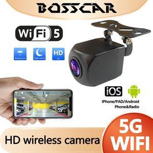 보스카 범용 무선 야간 투시 후방 카메라 HD 차량 방수 와이파이 후진 5V USB 12V 안드로이드 IOS 지원