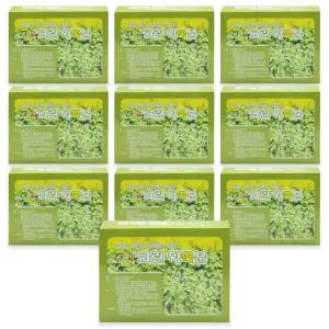 영생사 크린 약쑥분 1박스(30포+티백 고정대) X 10개 반신욕 족욕 좌욕 쑥팩