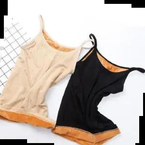 겨울내의 여성 기모 융털 이너웨어 끈 나시 런닝