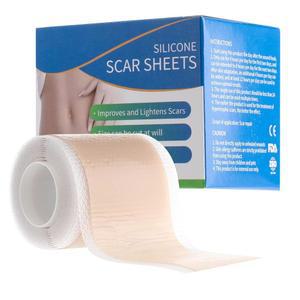 실리콘 흉터 시트 1.57 x 59 인치 실리콘 흉터 테이프 엑스트라 롱 실리콘 흉터 스트립 드레싱 공급 실리콘 흉터 시트링 실리콘 흉터 패치, C-섹션 배턱 켈로이드용