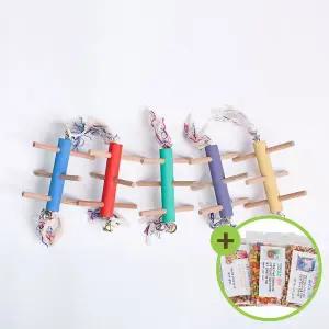 [하프클럽/올펫몰]작은새 장난감 횃대 앵무새장난감 무독성 버드토이