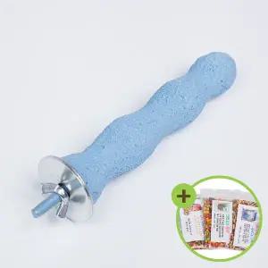 [하프클럽/올펫몰]볼록 칼라 발톱갈이 횃대(중) 잉꼬 중소형 앵무새횟대