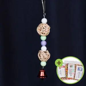 [하프클럽/올펫몰]천연 등나무공 종구슬 앵무새 장난감 버드토이