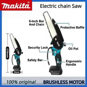 마키타  미니 체인톱 목공용 6인치 로깅쏘즈올 휴대용 소형 핸드헬드 전동공구 18V