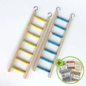 [하프클럽/올펫몰]알록달록 발톱갈이 사다리(중)앵무새 장난감 버드토이