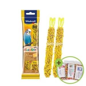 [하프클럽/올펫몰]비타크래프트 잉꼬 크래커 2P 계란과 씨앗 영양바