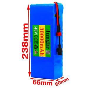 48v 리튬 이온 배터리 30000mAh 1000w 13S3P 전기 자전거 스쿠터용 BMS + 포함