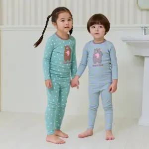 도트곰 30수 골지실내복(2color)