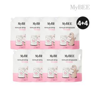 초핫딜 마이비 피부에순한 유아유연제 스위트터치향 2100ml 8팩