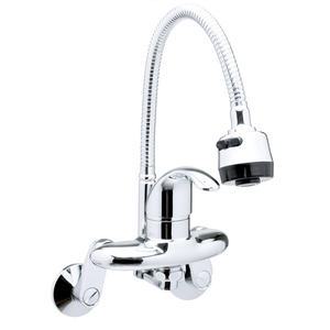 우리수도 (CR 코싱) 벽붙이 코브라 자바라 수도꼭지 싱크대 주방수전