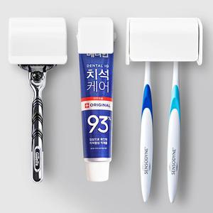 치약걸이 치약 꽂이 디스펜서 면도기걸이 욕실 칫솔