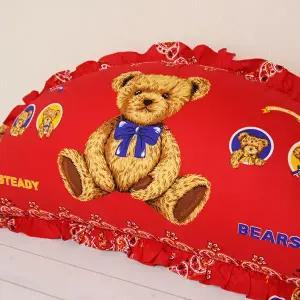 곰한마리 반달쿠션커버 등받이쿠션 커버