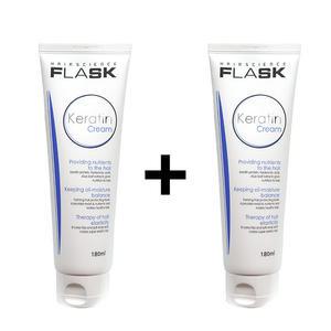 플라스크 케라틴 크림 180mlX2개 행사 바르는 트리트먼트