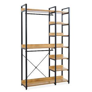 와이드선반행거 1200 리빙 옷방 시스템헹거 조립식 철제 선반 드레스룸 수납장 옷걸이