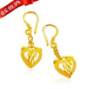 여자 순금 귀걸이 3.75g 24K [애플하트]