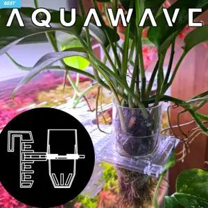 아쿠아웨이브 수경재배 키트 세트 / 추가 확장팩 / 어항 수초 수족관 거치대 홀더 포트 화분 모스 아쿠아포닉스 장식품 수생 수중 식물 열대어 구피 소일 고구마 기르기 키우기