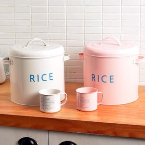 파스텔 라이스박스 키친데코 쌀통