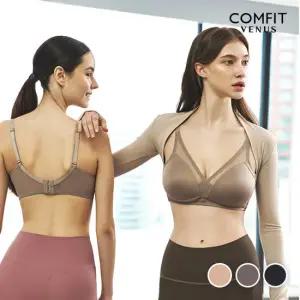 [컴핏비너스] 데일리 솔리드 노와이어 보정 브라  A~F컵 3컬러(YSETB017)