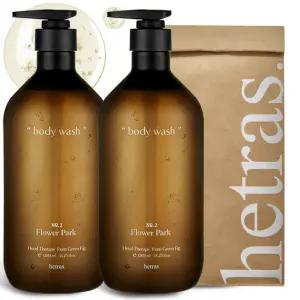 헤트라스 호텔테라피 퍼퓸 대용량 약산성 바디워시 클렌저 1013ml 2개입