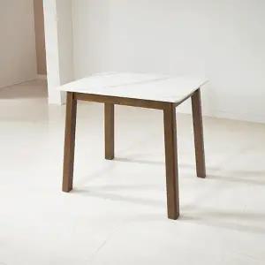 [히트가구] CZ2280 원목 세라믹 2인 식탁 850x720 1color (착불)