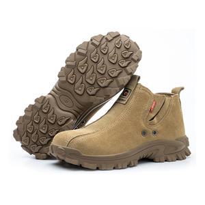 본필 남성 작업화 발편한 소가죽 남자 하이탑 작업화 안전화 미끄럼방지 BSS805