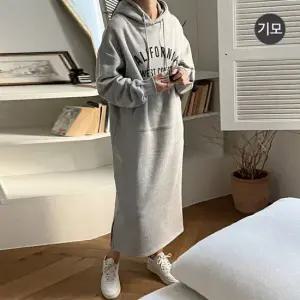 기모 캘리 후드롱원피스 임산부원피스 겨울 임부복