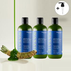 와사비랩 탈모 비듬 쿨 스칼프 케어 와사비샴푸 400g 3통