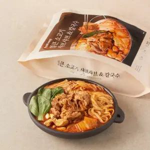 얼큰 소고기 샤브샤브&칼국수 1200g