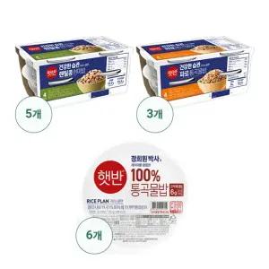 햇반 라이스플랜 렌틸콩현미20+파로통곡물12+통곡물6