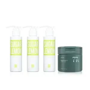조성아 원더바스 레몬청 클렌저 슈가&레몬 120ml 3개 + 아누아 어성초 77 클리어패드 160ml_B