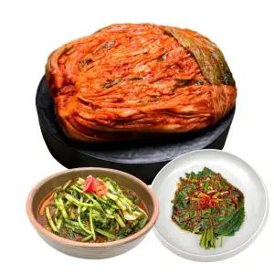도미솔김치 박미희김치 포기9+열무2+깻잎김치500g (3종,11.5kg)