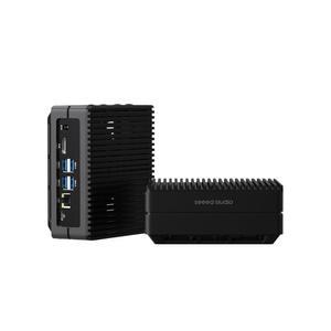 스튜디오 NVIDIA Jetson Orin NX 16GB 엣지 AI 장치 - reComputer J4012, 4xUSB 3.2, M.2 키 E 및 M 슬롯, 128GB NVMe SSD에 Jetpack이 장착된 사전 설치된 제트팩 시스템