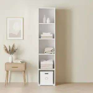 아씨방가구 피트 원룸 틈새 5단 오픈 틈새 선반 옷장 400