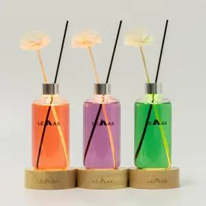 [르마스] 빛을 품은 LED 디퓨저 500ml 택1 + 무드등 1개+ 스틱(중 5개)+꽃장식(2개)