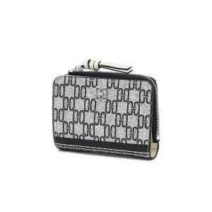 [롯데백화점]닥스 액세서리 [선물포장/쇼핑백동봉] 래티스 네이비 DD 패턴 포인트 반지갑 DCWA6E463