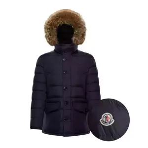 몽클레어 1B52502 68352 742 CLUNY 리얼퍼 클루니남성패딩자켓네이비 2사이즈 MONCLER 추가세일 100%정품
