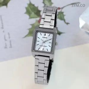 [카시오] LTP-V007D-2E 빈티지 심플 스퀘어 데일리 여자 메탈 시계 d