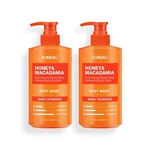 쿤달 퓨어 바디워시 2개 세트 베이비파우더 500ml