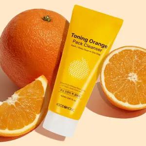 푸드어홀릭 토닝 오렌지 팩 클렌저 150ml /클렌징폼 워시오프팩