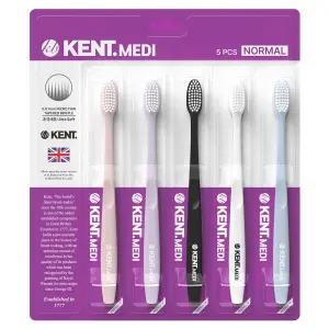 켄트 메디 휴대용 구강케어 노멀 헤드 초극세모 칫솔 5종 세트 5개입 1세트