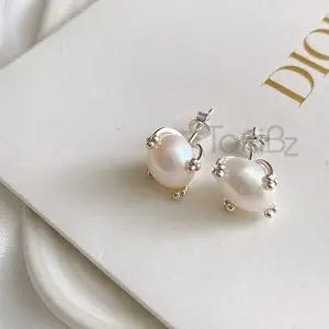 [타키비즈]92.5순은 바로크진주 귀걸이