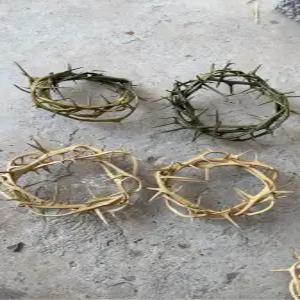 해피 가시면류관 머리 사순절 성탄절 왕관 교회